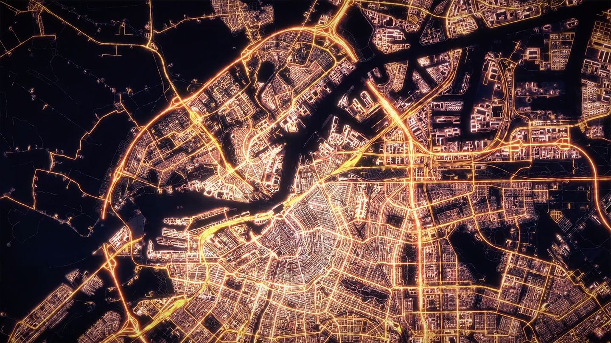 Ansicht einer Stadt. Header für den RYZE Digital Case Interne Kommunikation bei Continental