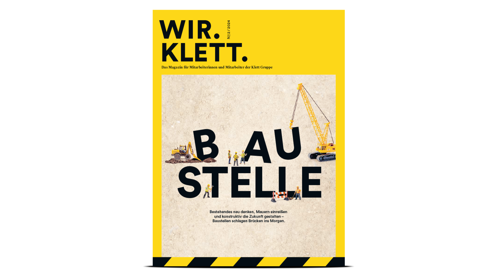 WIR.KLETT. Magazin Cover mit modernem Editorial-Design